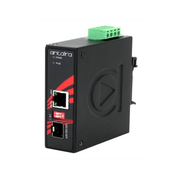 Antaira Compact Industrial Gigabit PoE+ Media